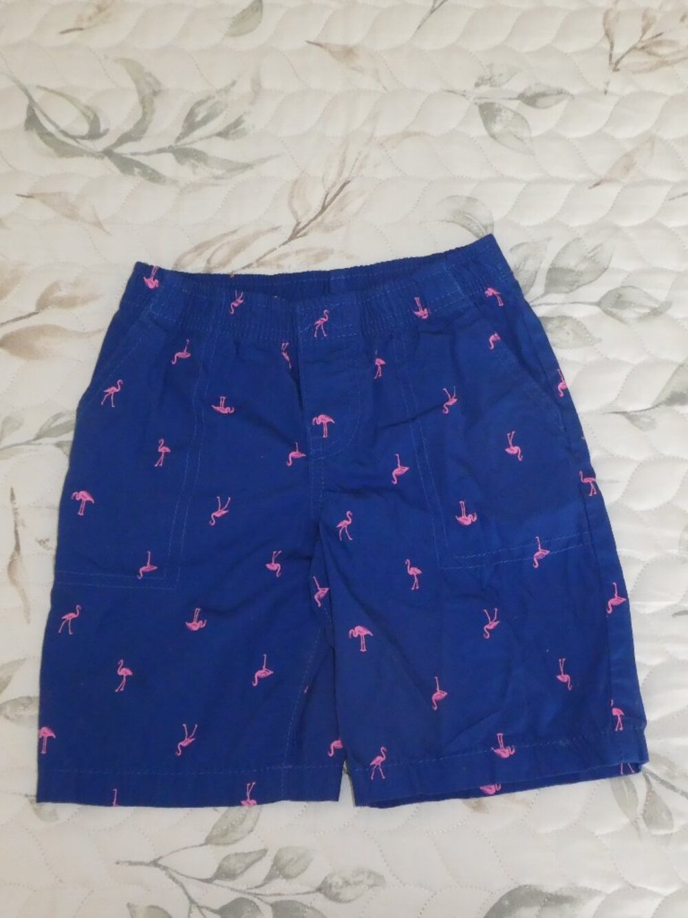 4/$20 Carter’s Boys Blue Flamingo Shorts Size 5T